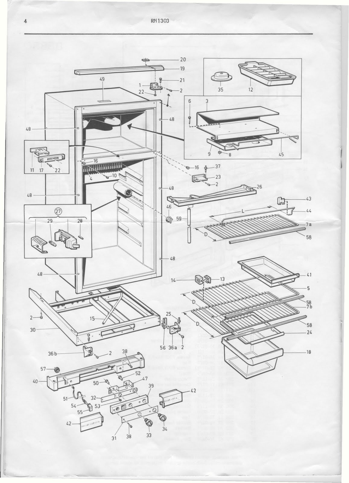 1983 Fleetwood Pace Arrow Owners Manuals: Dometic refridgerator RM